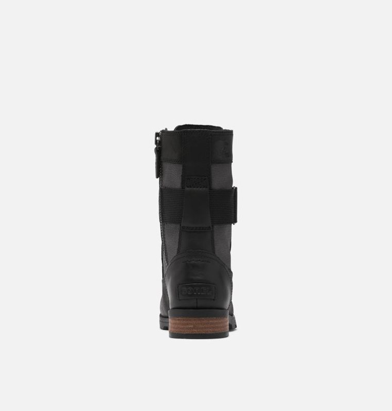 Womens Rain Boots Black - Sorel Emelie™ Conquest Low - 175602-ETB